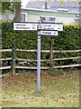 Roadsign on Low Road, Banyard