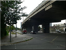 TQ1778 : The M4 flying over Brentford by Eirian Evans
