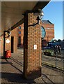 Pillars outside McDonald