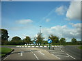 A roundabout on the A171 with the A173