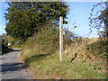 TM3475 : Footpath to Bush Hill Farm, Linstead Road & the B1123 Chediston Street by Geographer