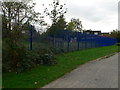 Blue railings, Hurst Park Junior School