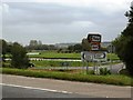 Crossroads on B3347, looking towards the River Avon