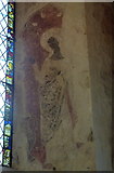 TR1358 : Medieval wall painting in the church of St. Nicholas, Harbledown by pam fray
