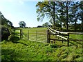 Midgham Farm, gate & stile