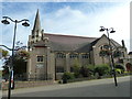 Lampposts outside the Methodist Church