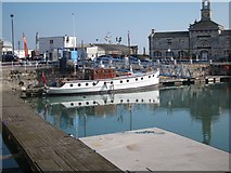TR3864 : Boat at Ramsgate Marina by Oast House Archive