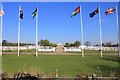 Flagpoles at Dallas Burston Polo Grounds