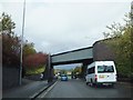 Two railway bridges over the A449 in Dunstall