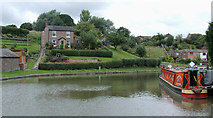 SJ6374 : Canal basin east of Barnton Tunnel, Cheshire by Roger  D Kidd