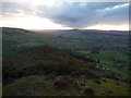 View towards the Severn valley from Moel y Golfa