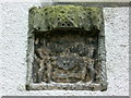 Heraldic panel at Rossend Castle