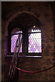 TQ3380 : Mauve Window in the White Tower, Tower of London by Christine Matthews