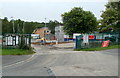 Summertime construction work, St James Primary School, Caerphilly