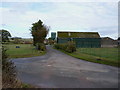 Bridleway and entrance to The Croft farm