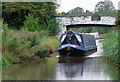 Narrowboat near Acton Bridge, Cheshire