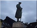 Part of the war memorial in Llandovery