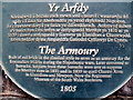 The Armoury plaque, South Wales Borderers Museum, Brecon