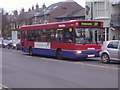 209 bus by the Red Lion, Castlenau