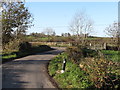 Lisnamulligan Road at its junction with Cross Road