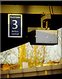 J3473 : Platform sign, Belfast Central Station by Rossographer