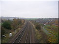 View from Footbridge - Cottingley Station