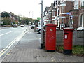 SK5837 : Postboxes on Bridgford Road by Alan Murray-Rust