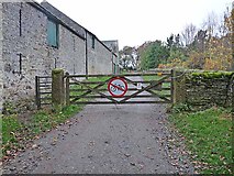 NY9549 : Gate at Newbigin by Oliver Dixon
