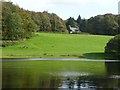 Cottage seen across the end of the Black Loch