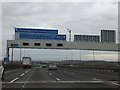 Sign gantry on M5 Avonmouth Bridge northbound