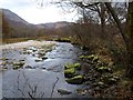 Final bends before Allt Nathrach reaches the sea