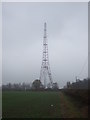 Communications mast near Whinleys Farm