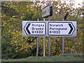 Roadsigns on the B1332 Norwich Road