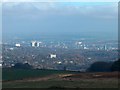 The city of Sheffield viewed from Brown Edge