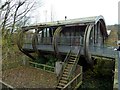 Derelict building beside the River Don