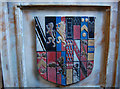 TQ8833 : Coat of Arms, Whitfeld Memorial, St Mildred's church, Tenterden by Julian P Guffogg