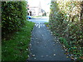 The Cuckoo Trail passing through housing estate in Horam