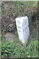 Old stone milestone