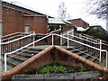 Entrance steps, Omagh Library