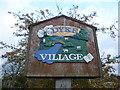 Detail of the village sign at Dyke