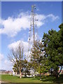 Communications mast at Bacton Gas Terminal