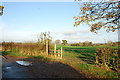 Footpath leaving Marston Lane towards Enson Lane