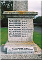 Ducklington Parish War Memorial - inscriptions on northwest side, Standlake Road, Ducklington