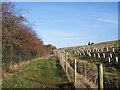 Footpath diversion near Adlington