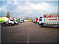 Lorry park at South Mimms Services