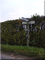 Roadsign on Hoxne Road