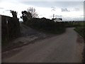 Public footpath and track to Parsonage Farm