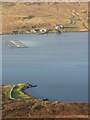 HU4048 : Fish farm on the Loch of Strom by David Nicolson