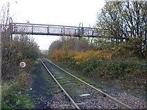 NT2875 : Old railway footbridge at Seafield by kim traynor