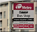 Titanic Quarter bus stop, Belfast (2)